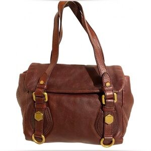 Marc by Marc Jacob’s burgundy, brown, satchel distressed Leather Women's Bag